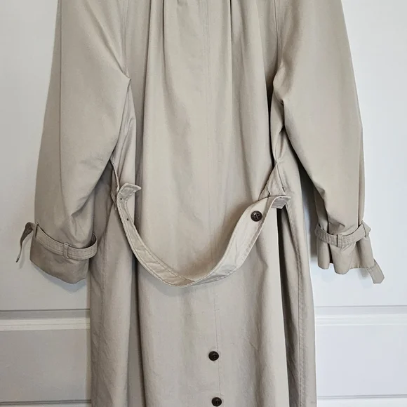 Vintage ETIENNE AIGNER Womens Full‎ Length Trench Coat SIZE 12 - Regular RN35148 - Picture 3 of 16